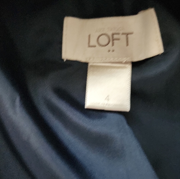 LOFT Blazer Navy Womens Size 4 - Picture 6 of 10